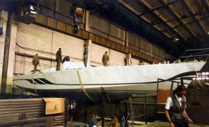 Members of the crew of the yacht Apostol Andrey