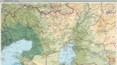 Къде е Каспийско море на картата на света?