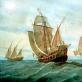 Columbus's first voyage.  Chapter III.  Columbus in Spain The first island that Columbus discovered