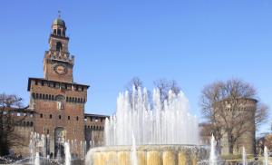 hrad Sforza.  taliansky hrad sforza.  Castello Sforzesco a moskovský Kremeľ